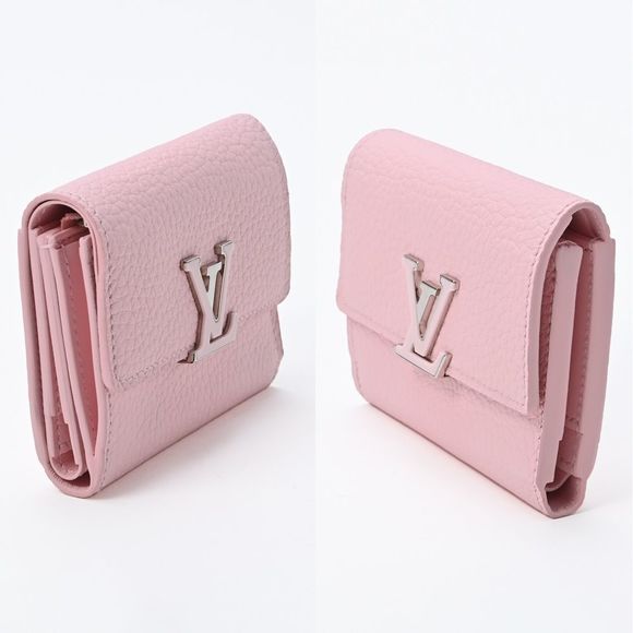Louis Vuitton Portefeuille Capucines Taurillon Leather Pink Wallet Handbag - Picture 3 of 6